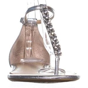 NWB Badgley mischka Silver Jewel Sandals